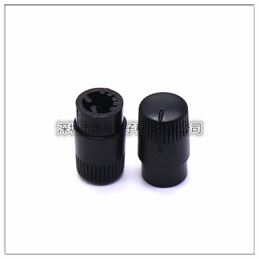 

5pcs Knob Caps Amplifier Replacement Black Plastic Guitar Volume Control Bass Tone Adjust Audio Equipment Accessories for Amps