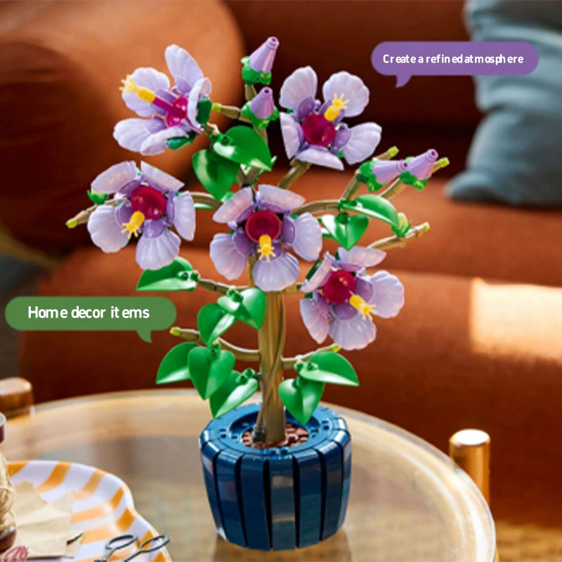 هدية الكريسماس الكركديه بوعاء تجميعها الحلي الزهور لا تتلاشى أبدًا عيد الميلاد ديكور المنزل الدعائم الطرف هدايا عيد ميلاد الأطفال