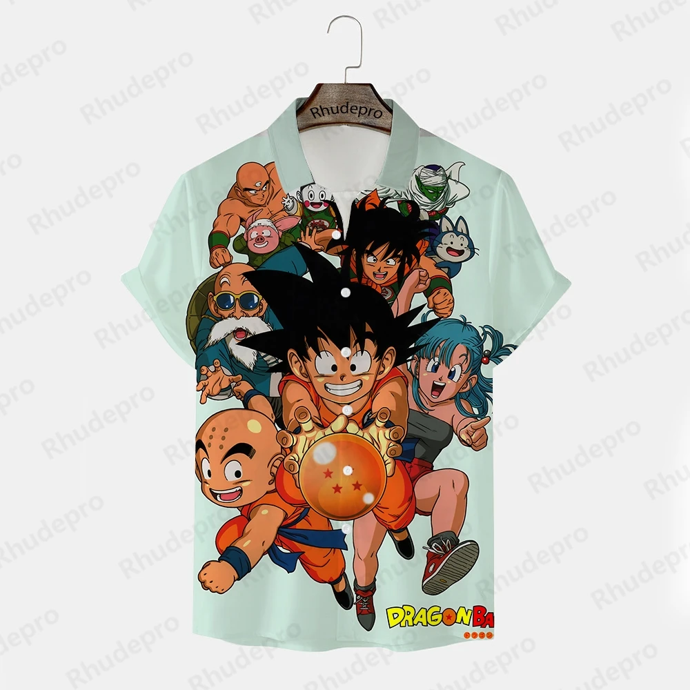 Goku japonês de anime masculino, camisas de manga curta para crianças, roupas Vegeta Trend, streetwear, novos tops, 2024