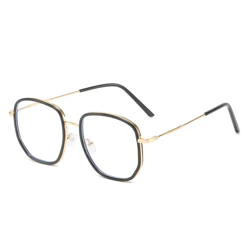 إطار كبير قصر النظر نظارات جديدة عصرية الضوء الأزرق حجب النظارات الرجال النساء مربع كبير الانتهاء بالقرب من البصر نظارات 0 إلى-6.0