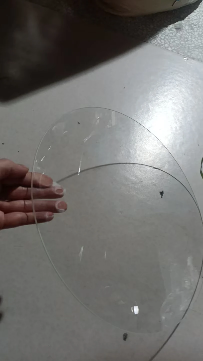 Borosilicate Glass Round 350mm*3mm Transparent Build Plate For TEVO Little Monster Delta 3D Printer Print Bed