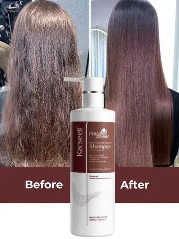 Karseell 500ml 아르간 오일 샴푸 허브 추출물 건조하고 손상된 모발을 위한 보습 부드러운 샴푸