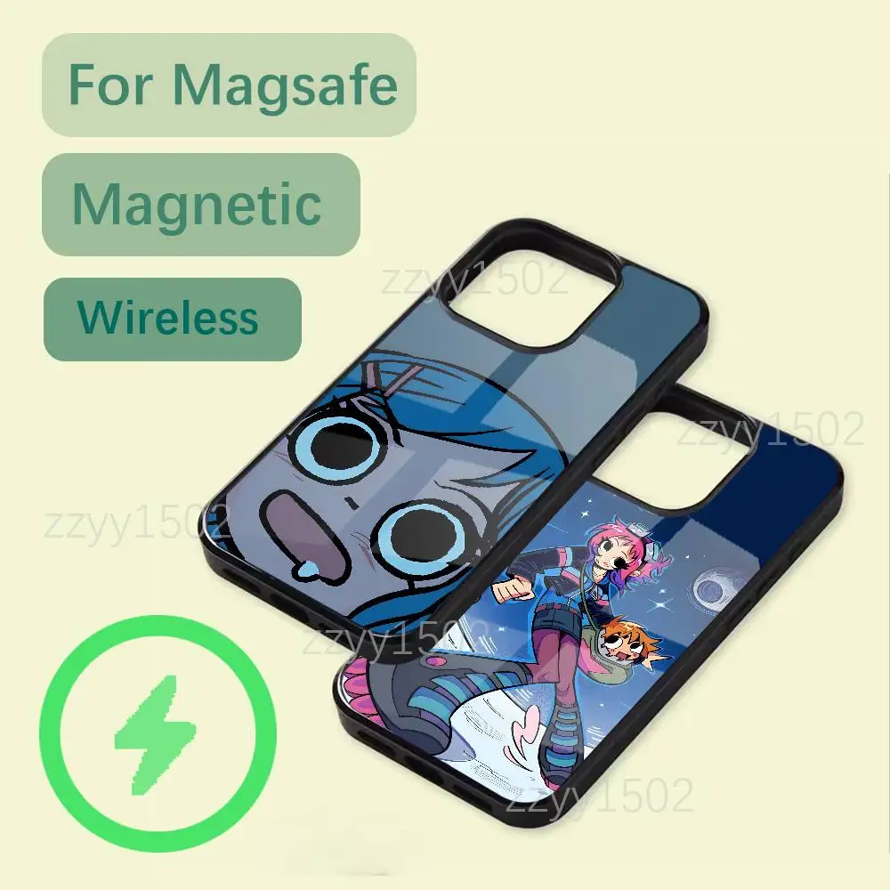 

S-Scott Pilgrim Ramona Flowers Phone Case For iPhone 17,16,15,14,13,12,11,Pro,Max,Plus,Mini,SE4,E Magsafe Wireless Charging