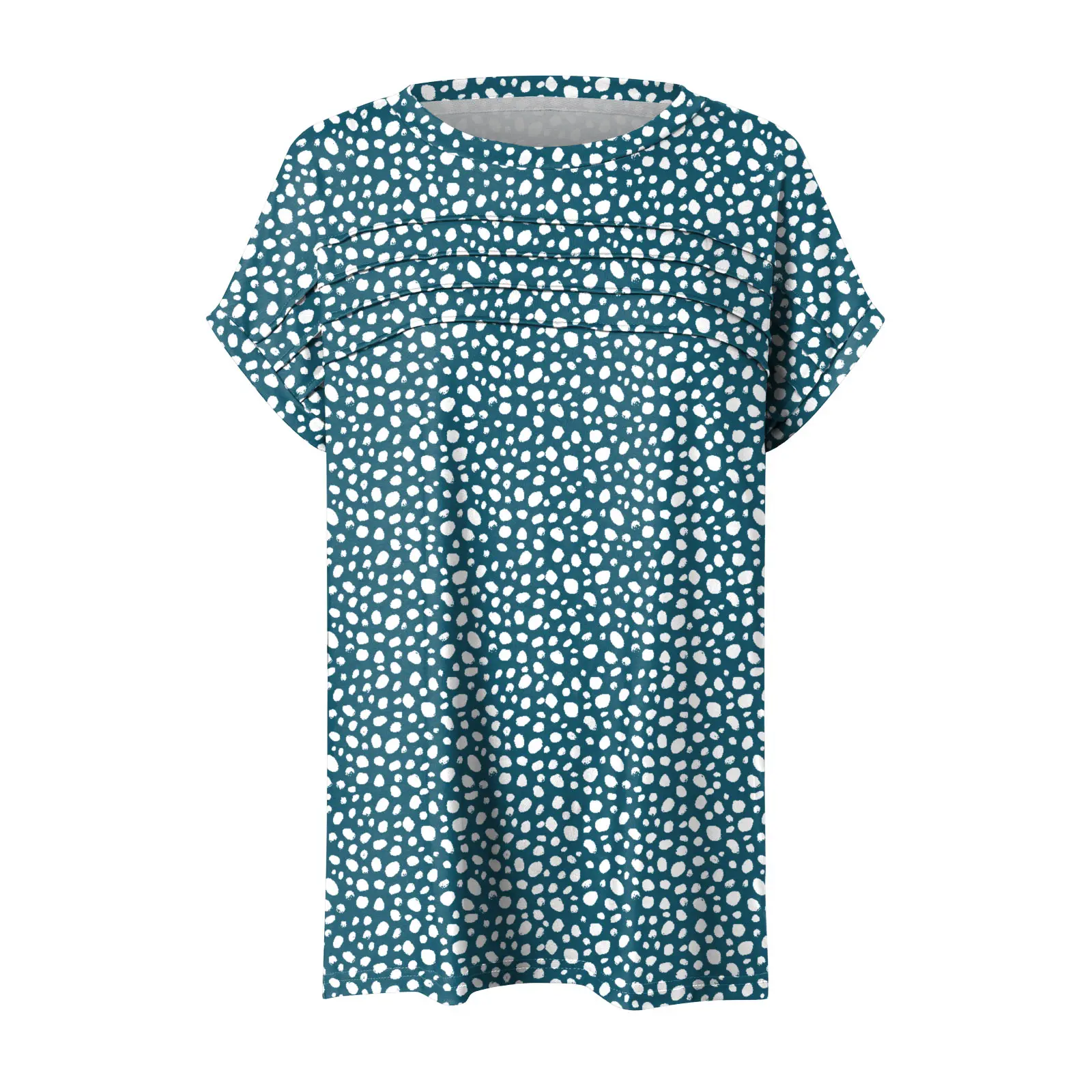 

Женские футболки Элегантные рукава со складками спереди Шикарная блузка Женская блузка с круглым вырезом Базовые повседневные топы Laides Busniess Wear Длинные рубашки