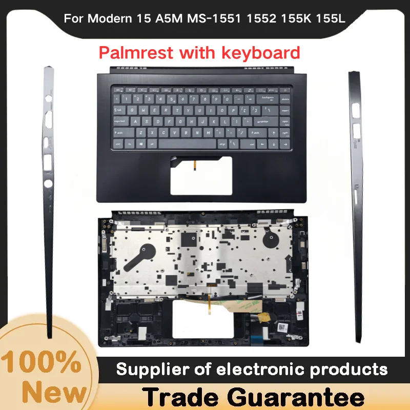New For Kailxuling Modern 15 A5M MS-1551 1552 155K 155L Upper Case Palmrest with keyboard Laptop shell