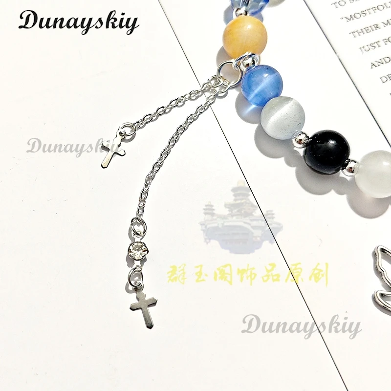 Игра Wuthering Waves Фиби Косплей Браслет The Shorekeeper Унисекс Цепочка из бисера The Shorekeeper Подвеска Браслеты XMAS