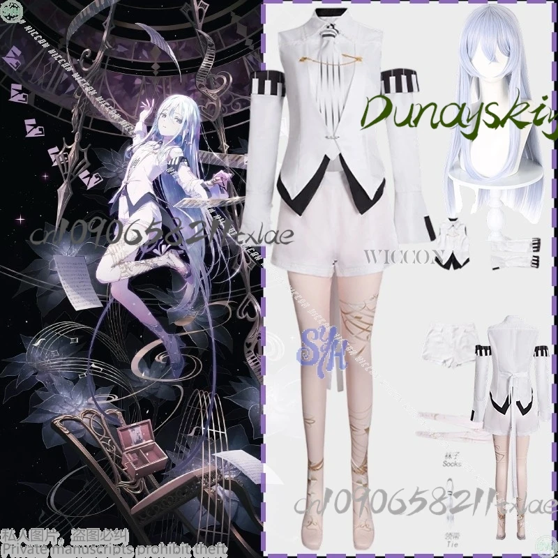 

YOISAKI KANADE Wl2 Косплей PJSK Аниме Костюм Белый Мини Короткий Идол Сценическая Униформа Парики Хэллоуин Магазин 1104340175