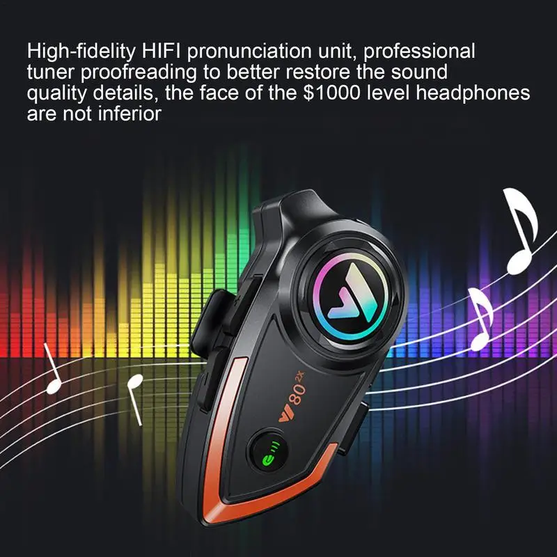 Motorcycle Helmets Wireless Bluetooth-Compatible Headset Moto Helmet HIFI Headphone 500m Motorcycle Earphone for Women Men Rider