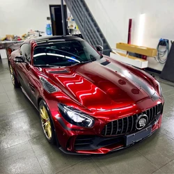 Glossy Color Dragon blood red DIY Car Body Films Vinyl Car Wrap Sticker Decal Air Release Film