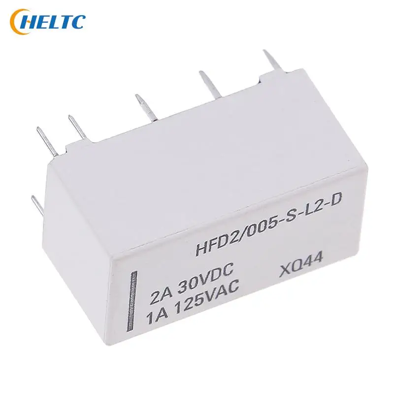 12V Coil Bistable Latching Relay DPDT 30VDC 2A 1A 125VAC HFD2/005-S-L2-D Realy Wholesale