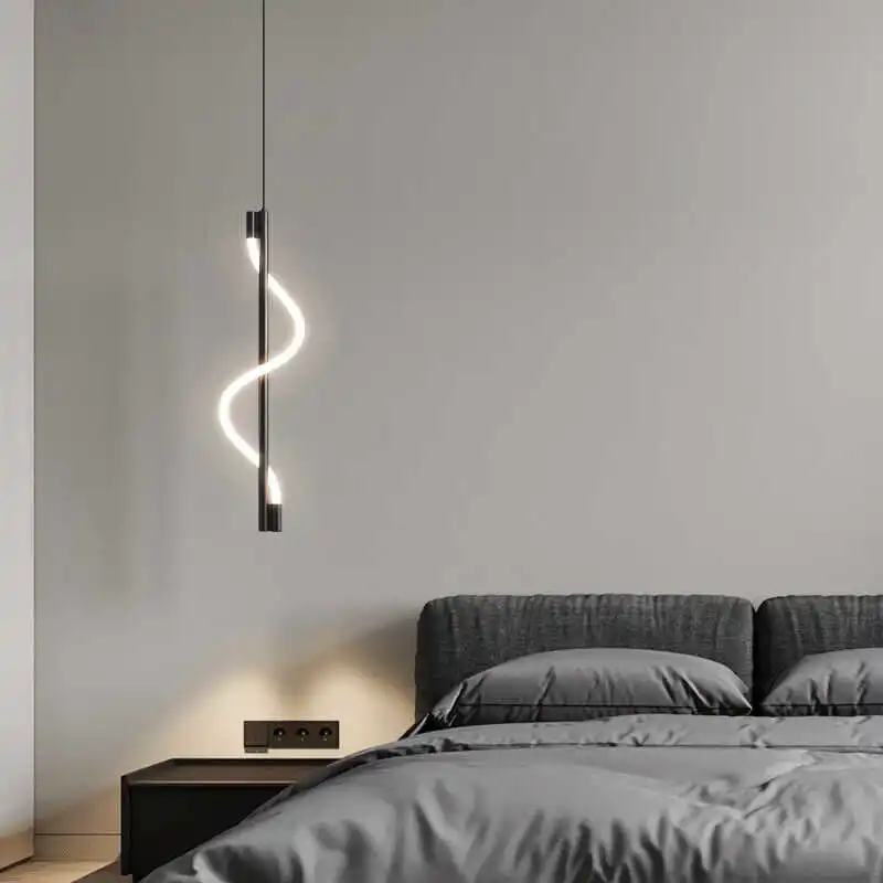 

SANDYHA Nordic Style All Copper Pendant Lamp LED Indoor Lighting for Living Room Bedroom Modern Decor Elegant Lampshade Cord