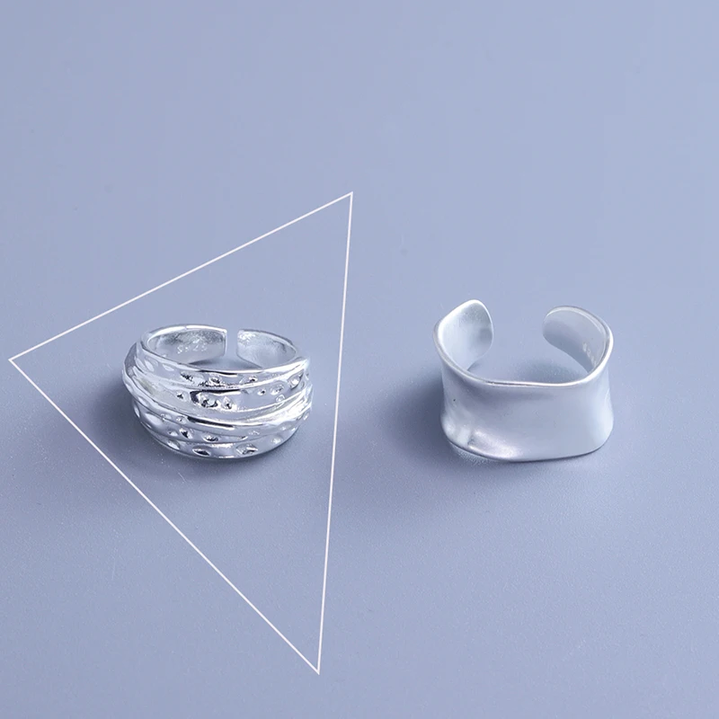 New 925 Sterling Silver Adjustable Stackable Vintage Ring, Gift for Her