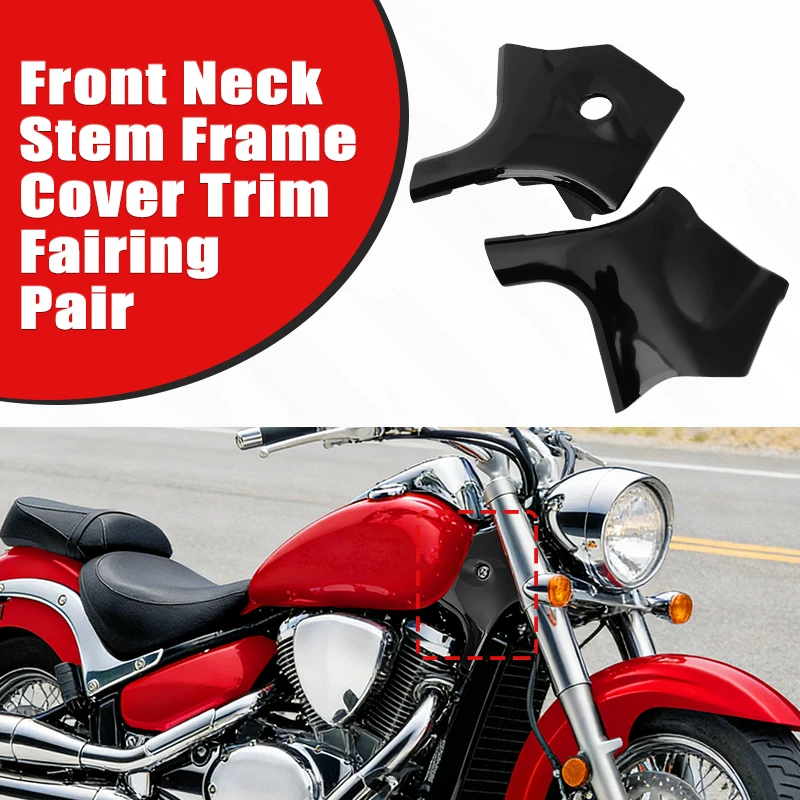 

Motorcycle Bright Black Neck Trim Covers For Suzuki Boulevard C50 M50 VL400 VL800 2001-2017