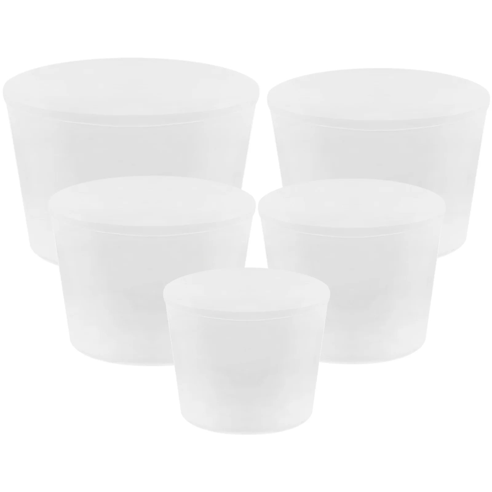 

5 pcs Rubber Stopper Test Tube Solid White Plugs Sealing Laboratory Use Wide Applications Durability Sturdy Practical Simple