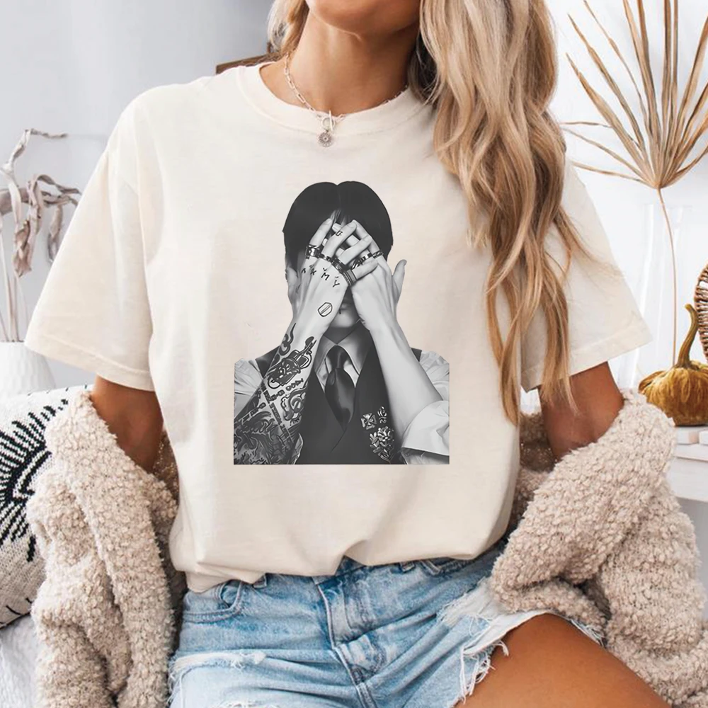 Vintage K-Pop Idol Grafik T-Shirt 2026 World Tour T-Shirt Koreanische Mode-Shirts Herren Damen Casual Tee Kurzarm-Oberteile Fan-Geschenk – Detail 6