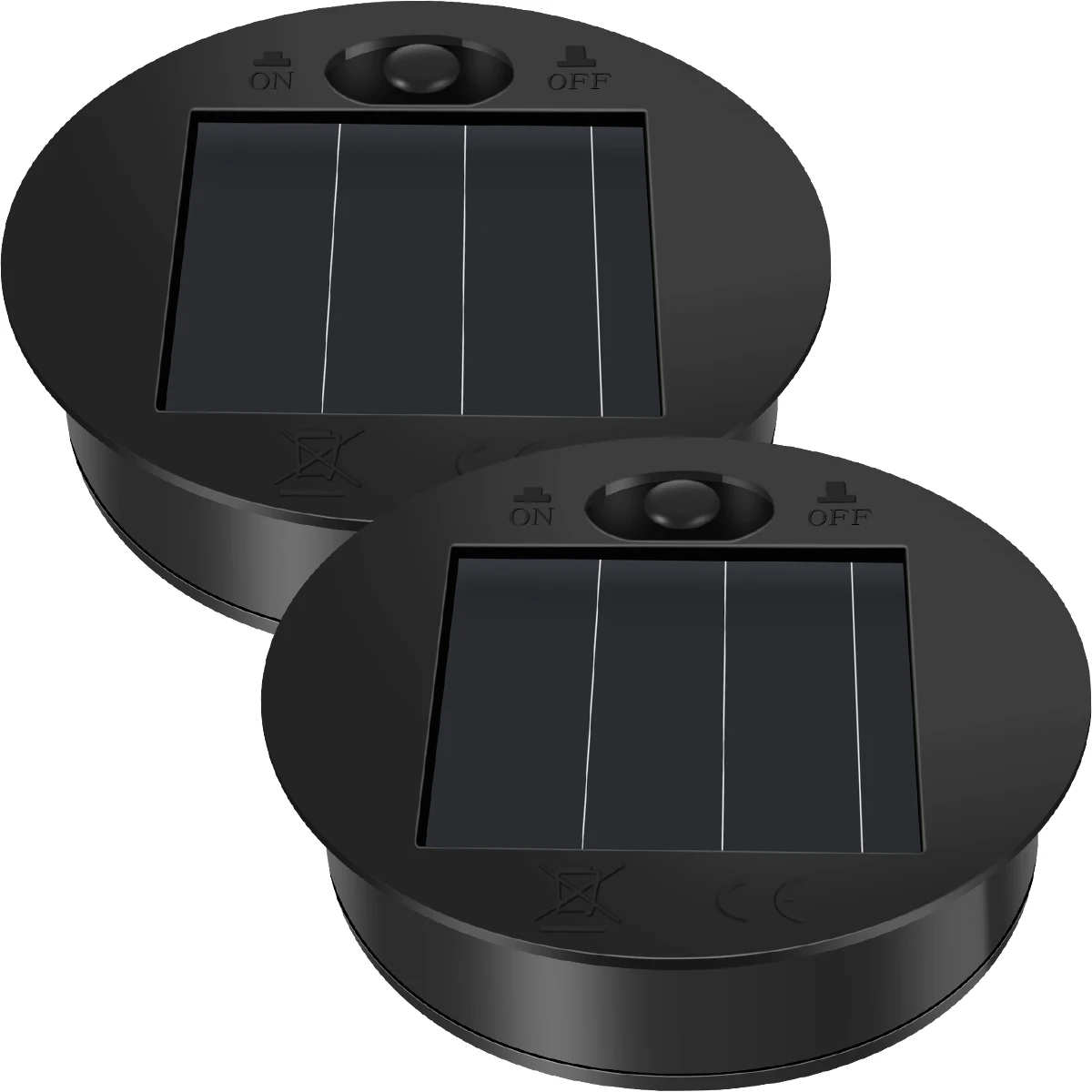 

New Solar Lantern Light String Replacement Solar Panels with 30 LED String Light LED Solar Panel Lantern Lid Round Solar Lights