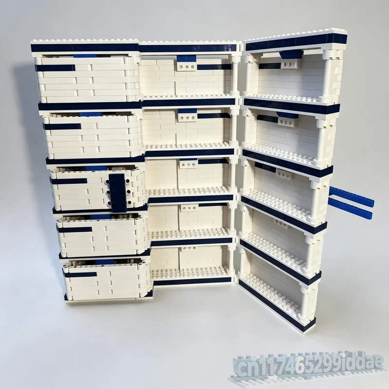 1075PCS Modular Minifigure Case Storage Display Organizer Model Custom Puzzle Creative Assembly Building Blocks Collection Gift