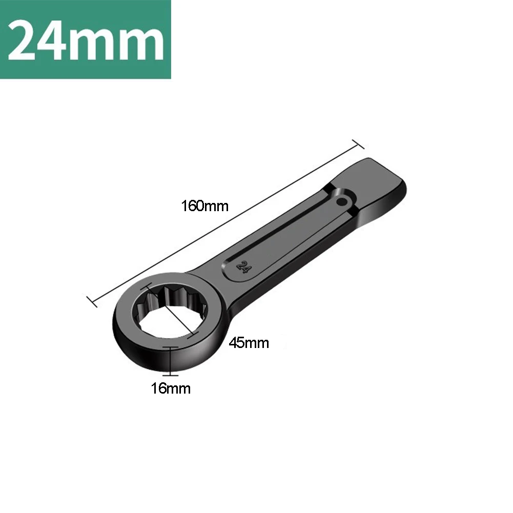 

24mm-60mm Wrench Heavy Duty Wrench Phosphatized Thickened Material Wear-resistant High Hardness HRC62 Black For Car Repair