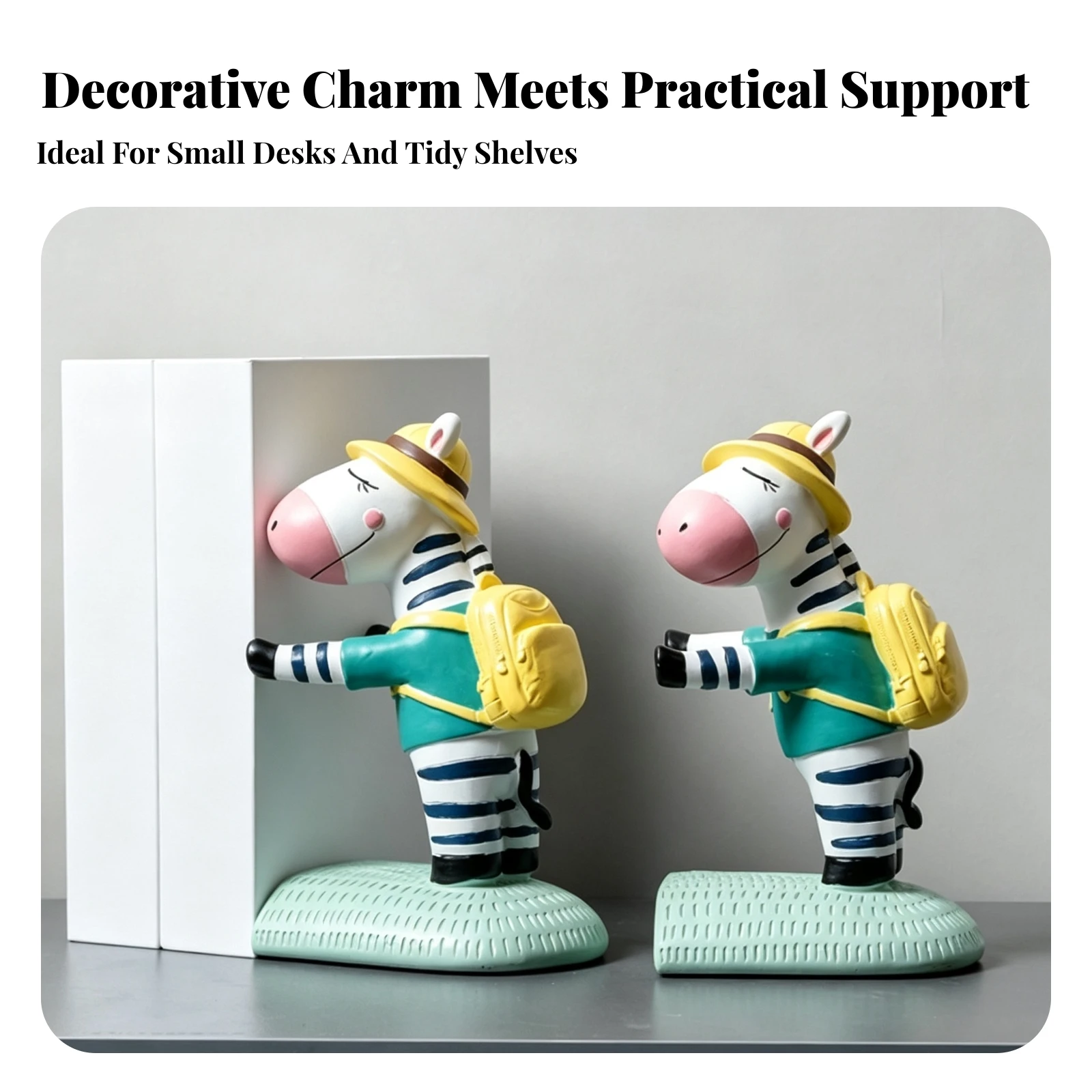 striped-animal-bookends-artistic-cartoon-bookends-book-stopper-sturdy-for-children-bookshelf-desk