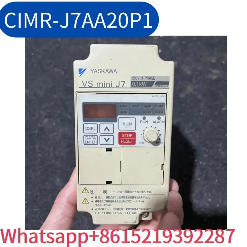 

second-hand inverter 0.1KW 220V CIMR-J7AA20P1 tested ok