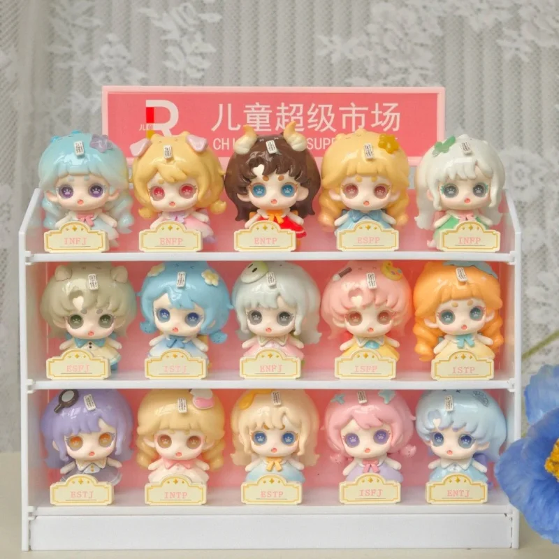 

Новая серия KEENO MBTI Cute Friends, модная слепая коробка, милая мини-кукла, модель ручной работы, украшение для рабочего стола, подарок на день рождения для девочек-сюрприз