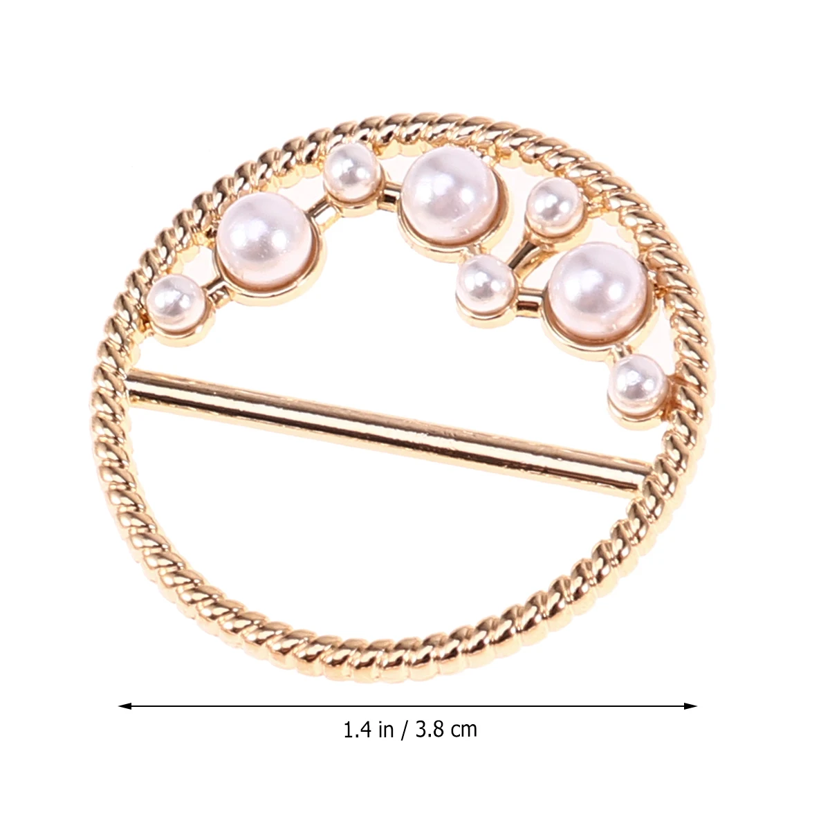 

5 pcs Metal Clothing Corner Knotted Buckle Decorative Shirt T-Shirt Dress Accessories Women Pearl Rhinestone Fastener Reusable