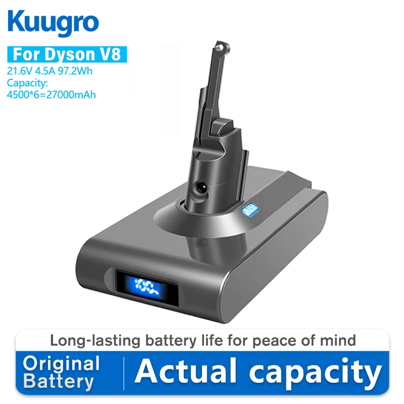 

15000mAh Battery V7 V8 Vacuum Cleaner Rechargeable Battery for Dyson Series Spare Batterie
