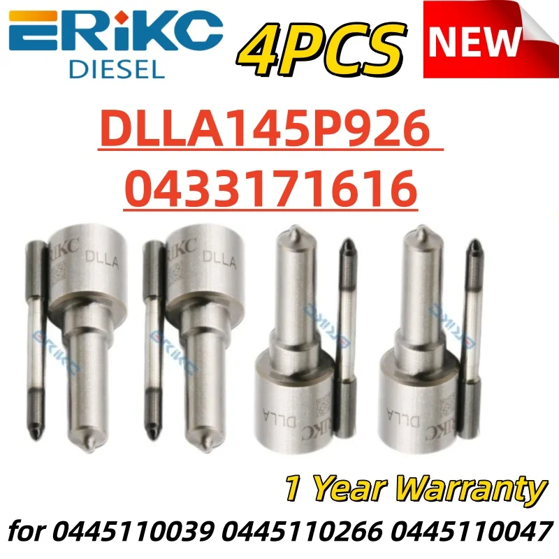 

4PCS 0445110047 DLLA145P926 0433171616 Fire Spray Nozzle DLLA 145 P 926 Injector Nozzle DLLA 145P 926 for BMW 330 13534701464