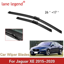 Escobillas de limpiaparabrisas delanteras para coche, limpiaparabrisas de ventanas, accesorios de coche, arandela de cepillos, Para Jaguar XE 2015, 2016, 2017, 2018, 2019, 2020