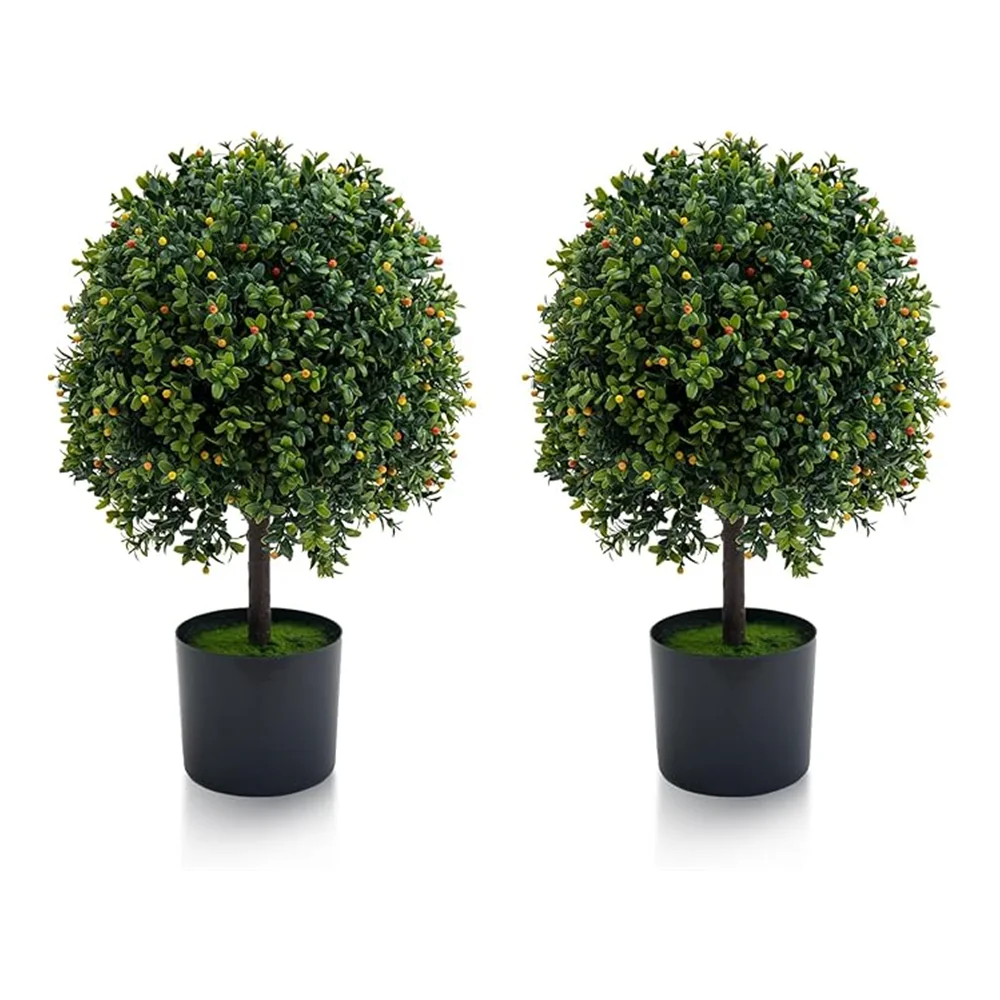 2pcs Artificial Topiary Plants 20