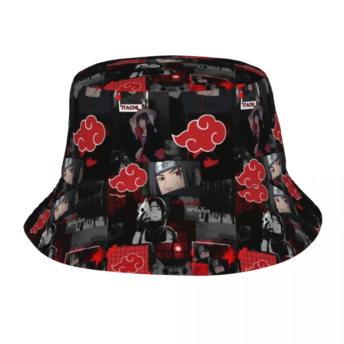 Maßgefertigter Unisex U-Uchihaes I-Itachies Hot Comic Manga Bucket Hat Sommer Reise Strandhüte