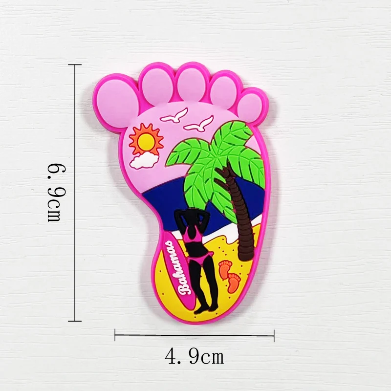 Latin American Bahamas painting tourism souvenirs 3D magnetic refrigerator stickers, foot home decorations, travel gifts