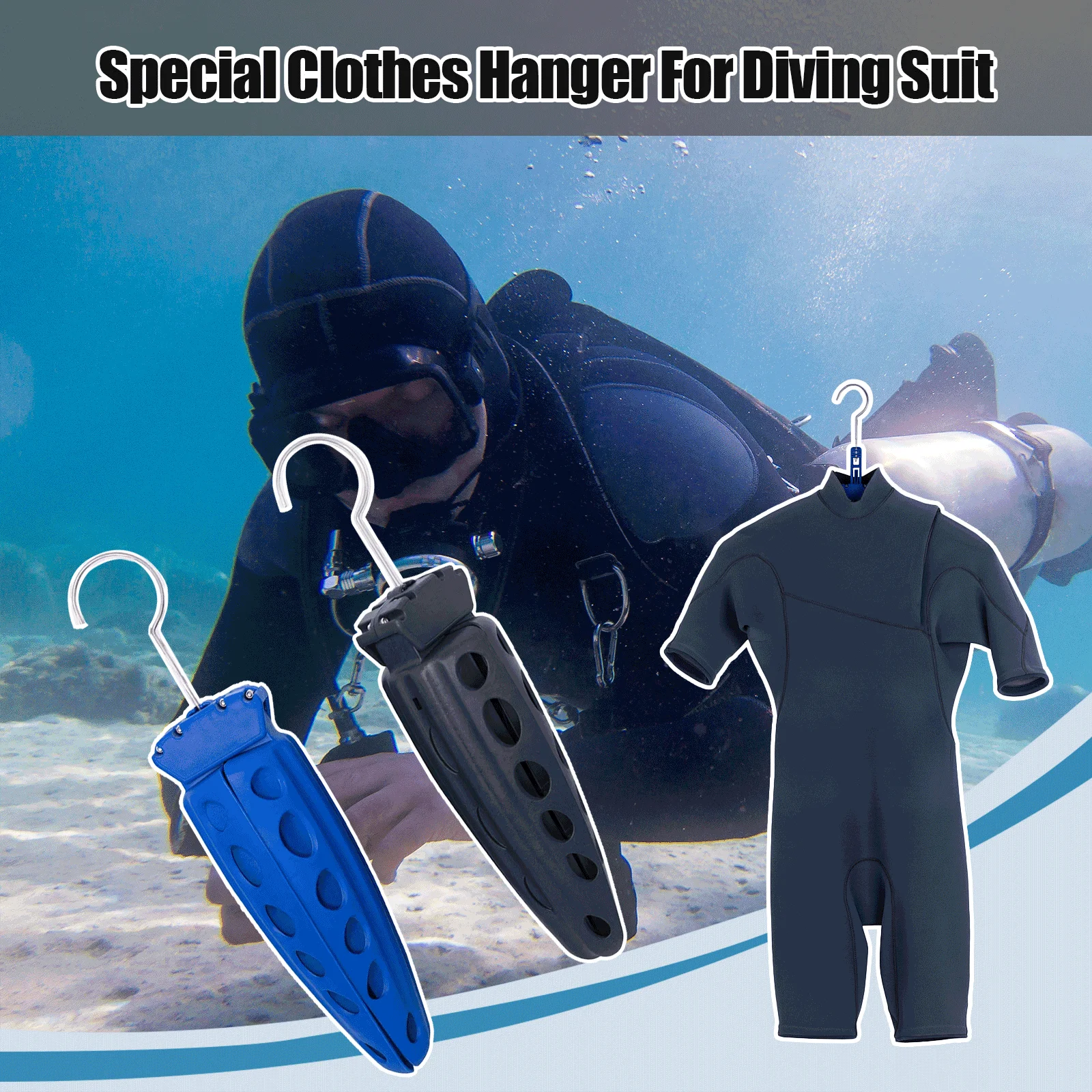 Image 3: Support pliable pour combinaison de plongée, support épaissi pour combinaison de surf, support pour équipement de plongée et de surf