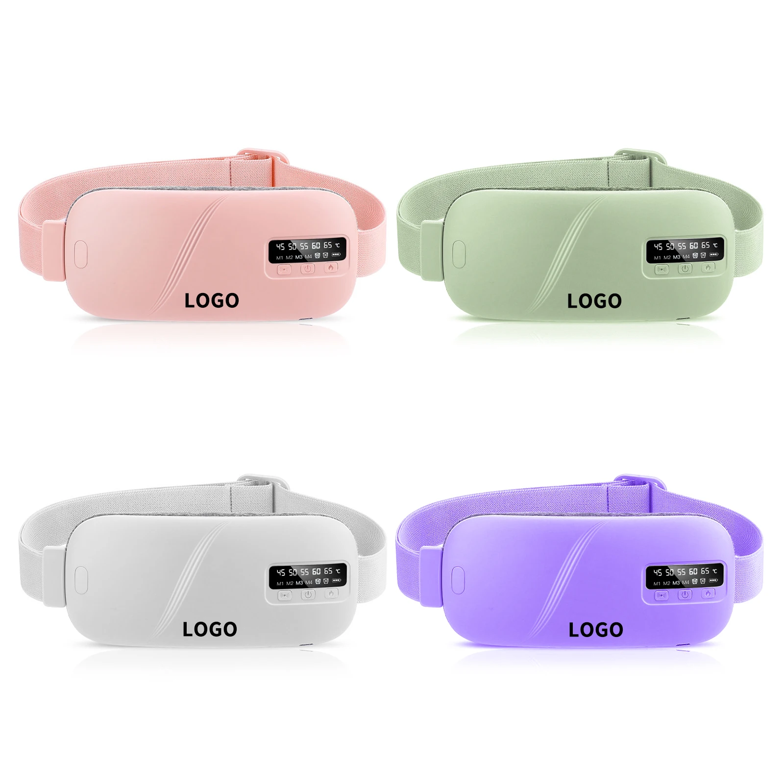 Smart Library Custom Logo Hot Selling Portable Wireless Electric Menstrual Heating Pad & Abdominal Massager Period Cramp & Pain