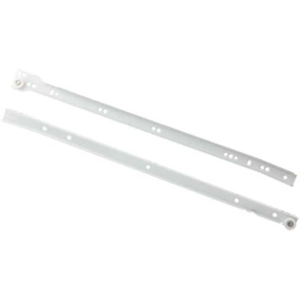 شرائح درج على الطراز الأوروبي الأبيض، أسطوانة سفلية مقاس 22 بوصة لـ 25 زوجًا من الخزانات #2