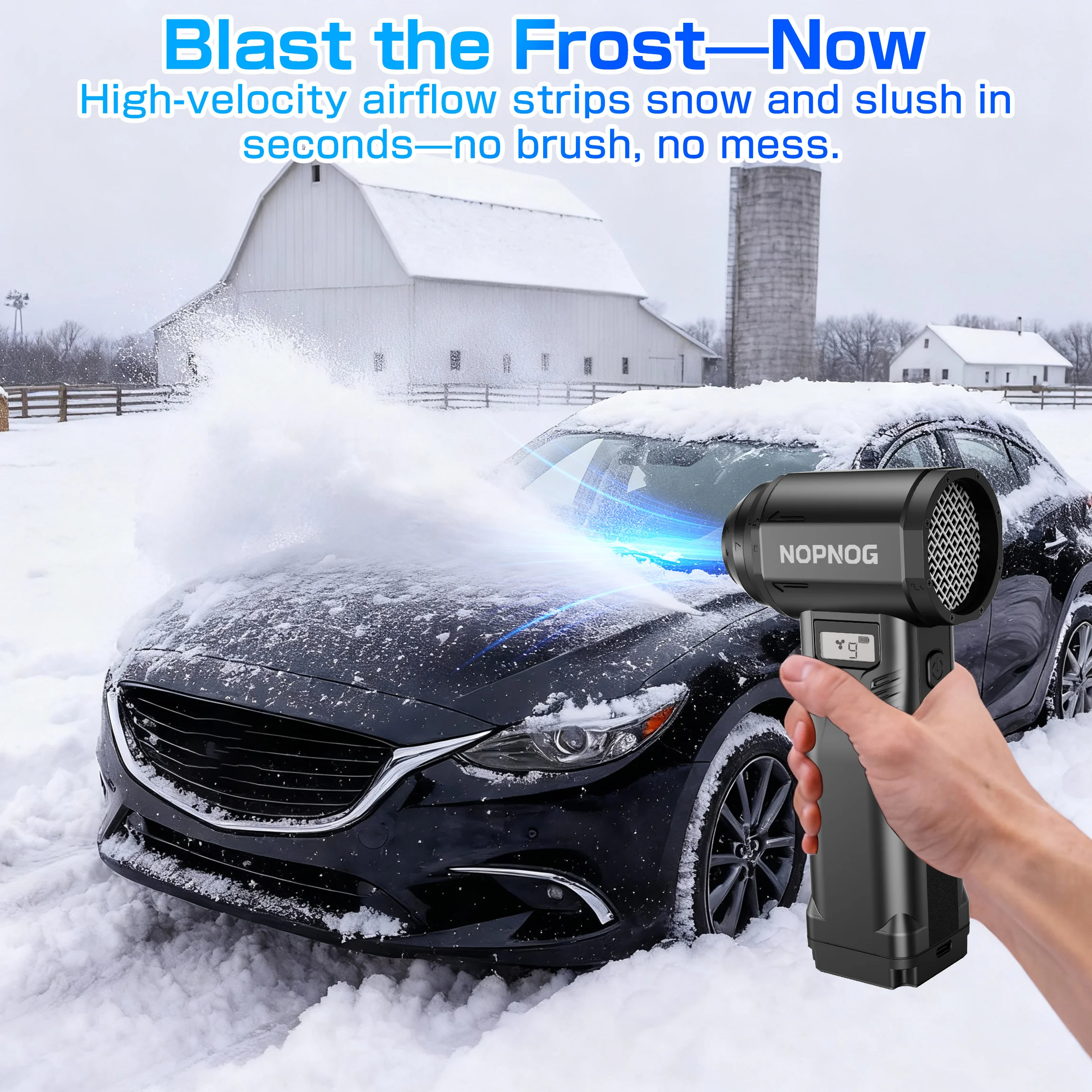 For Car RV Truck Trailer Brushless Cleaning Blower Tools Multifunctional Violent Jet Fan Handheld Turbo Fan Powerful Air Blower