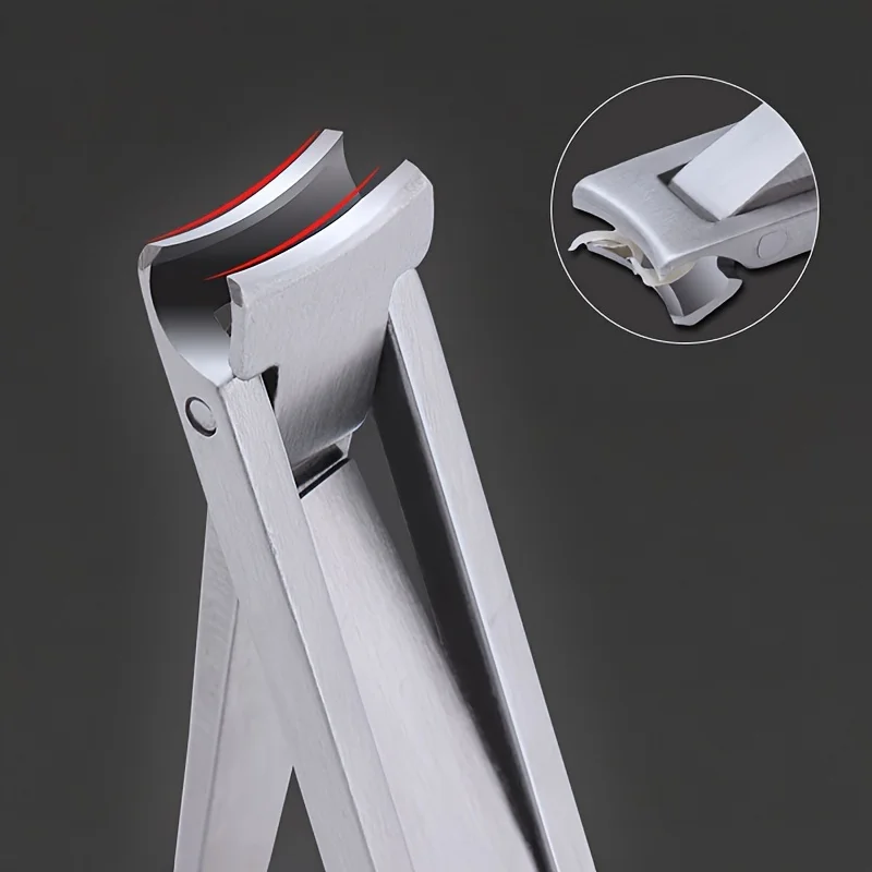 1pc Foldable Ultra-Thin Portable Stainless Steel Nail Toe Cutter, Trimmer Scissor Manicure Pedicure Tool Fingernail Clipper