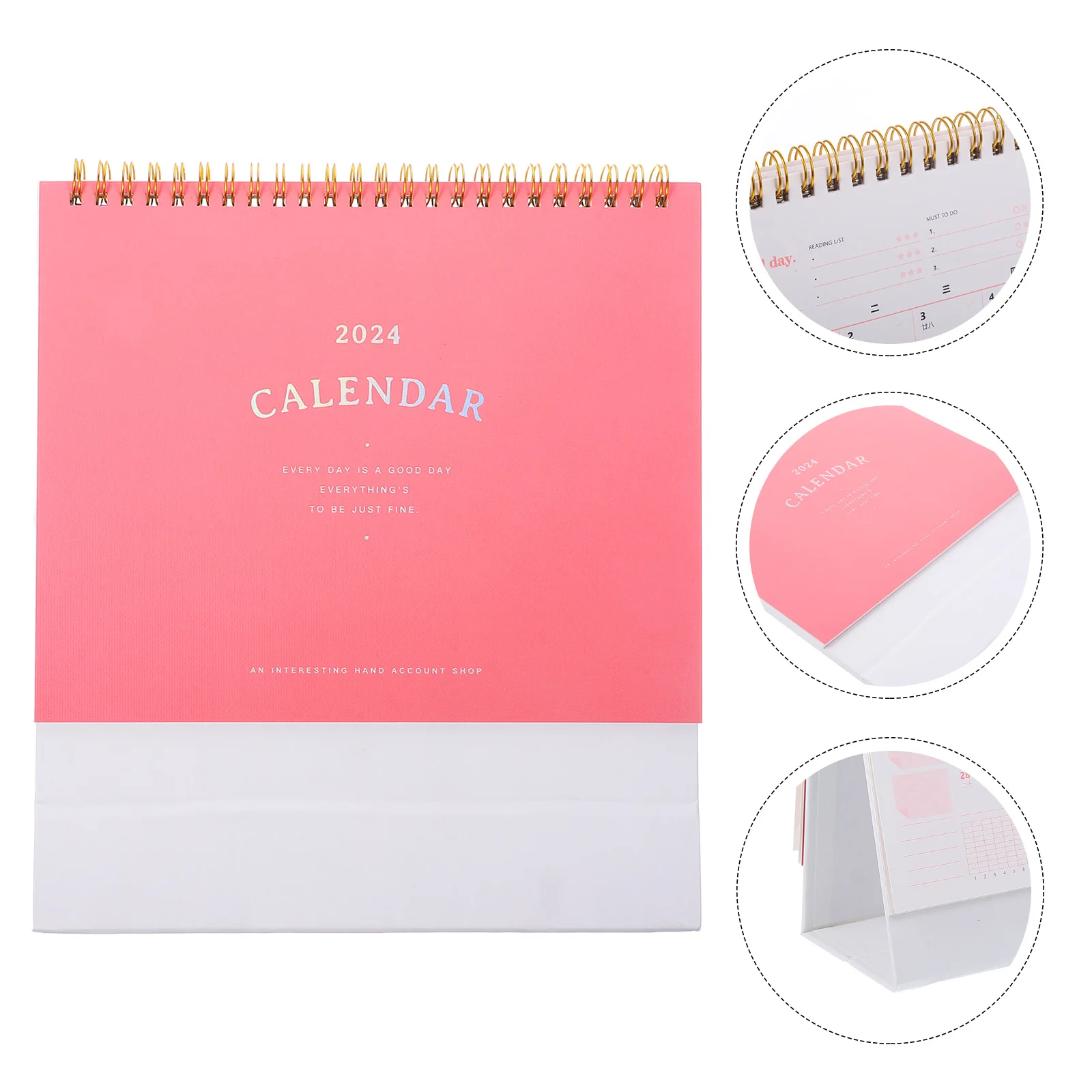 

Dopamine Desk Calendar Table Top Desktop Office Decor Simple Calendars Small Standing