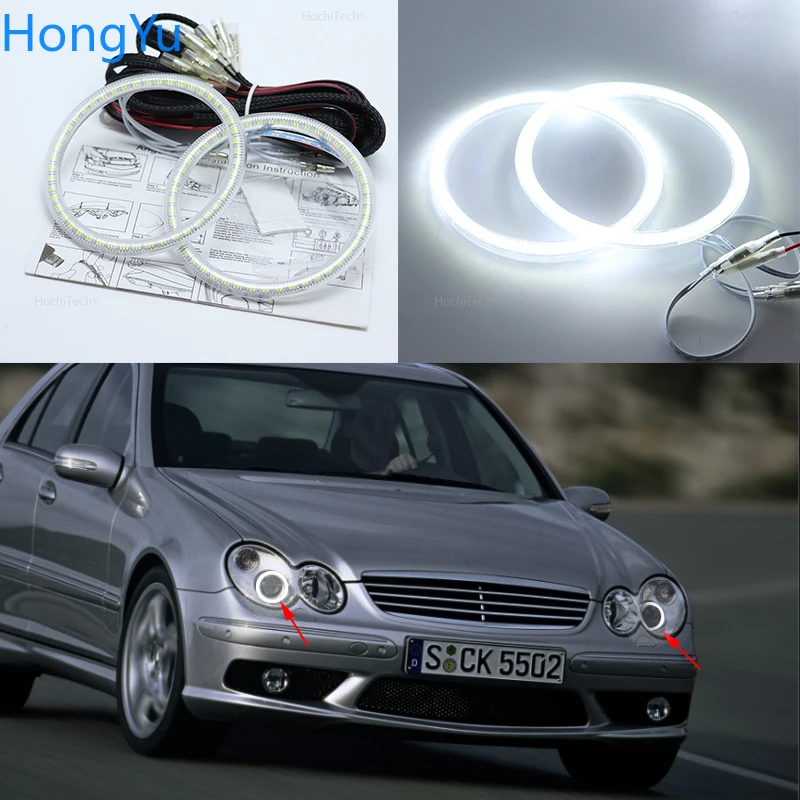

Smd Led Angel Eyes Kit Excellent Ultra Bright Illumination DRL for Mercedes Benz C-CLASS W203 C230 C240 C320 C55 C30 2001-2007