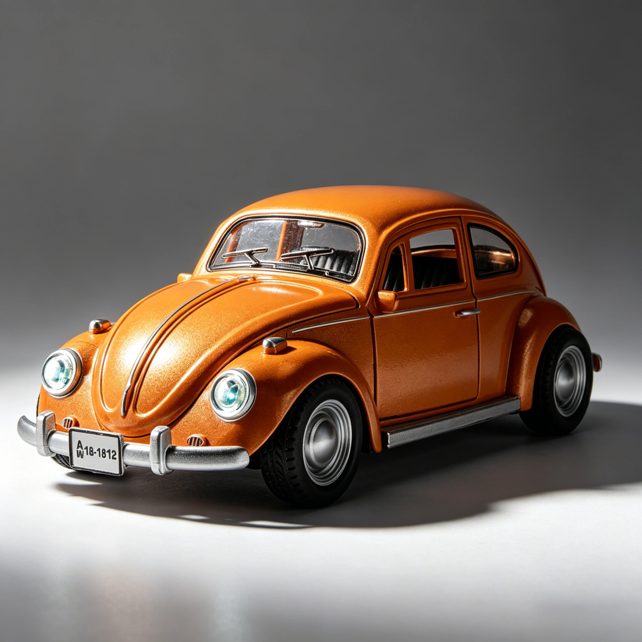

1:18 1955 Beetle Classic Car Simulation Diecast Metal Alloy Model car Sound Light Pull Back Collection Kids Toy Gifts