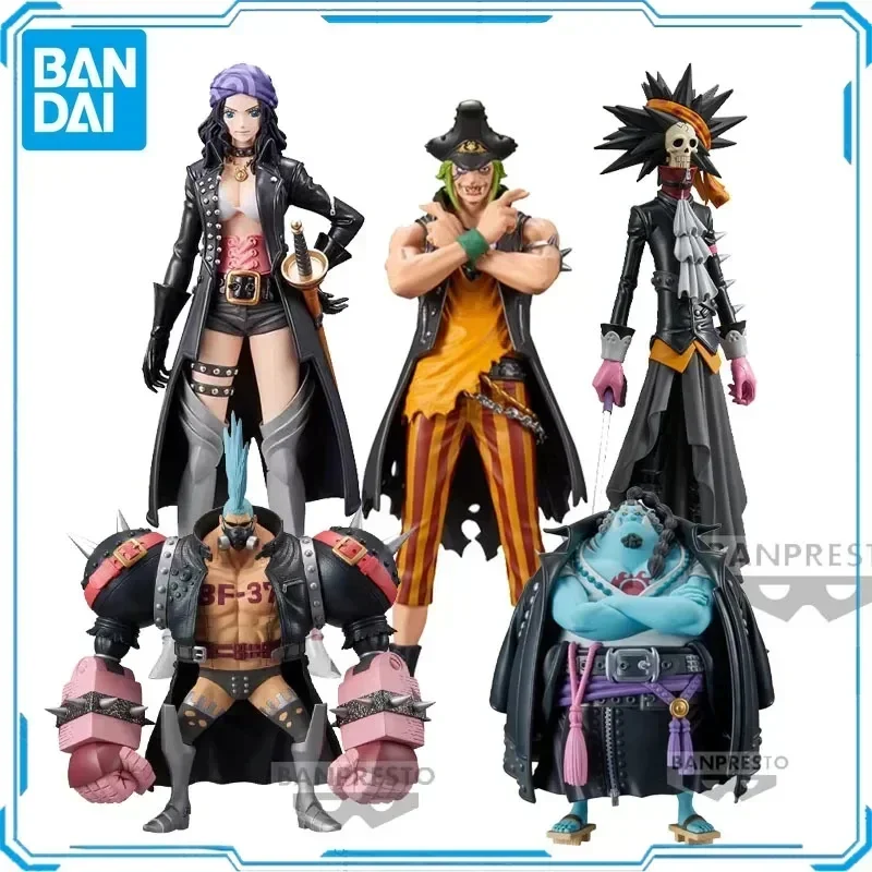 In Magazzino Originale Bandai DXF One Piece BROOK Robin Jinbe Action Figure Animazione Giocattolo Regalo Modello Collezionista Anime Hobby Genuino