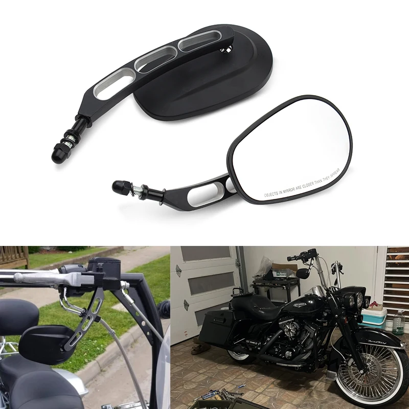 For Harley Road King Touring XL 883 1200 48 Sportster Fatboy Dyna FXDF FLSTF Softail Springer V-ROD Motorcycle Side Mirror 8MM