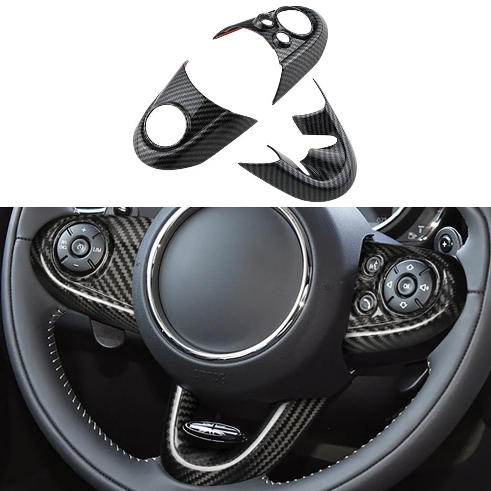 

For BMW MINI Cooper F54 F55 F56 F57 F60 Steering Wheel Panel Cover Trim Decoration Sticker Car Interior Accessories