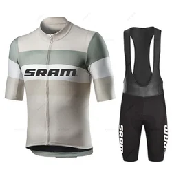 Sram Pro Cycling Clothing for Men, Road Bike Wear, Racing Clothes, Quick Dry, Bicycle Jersey Set, New, 2025