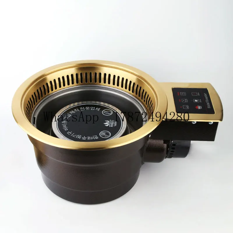 

ZzsЭлектрический инфракрасный гриль Rotesitee для барбекю Коммерческий ресторан Крытый бездымный встроенный сверху Электрические грили для барбекю