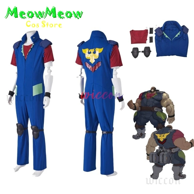 

Черная собака, черный костюм для косплея OW Skin, мужской комбинезон для взрослых, костюм Partner с шипами, карнавальный костюм на Хэллоуин, костюм для ролевых игр