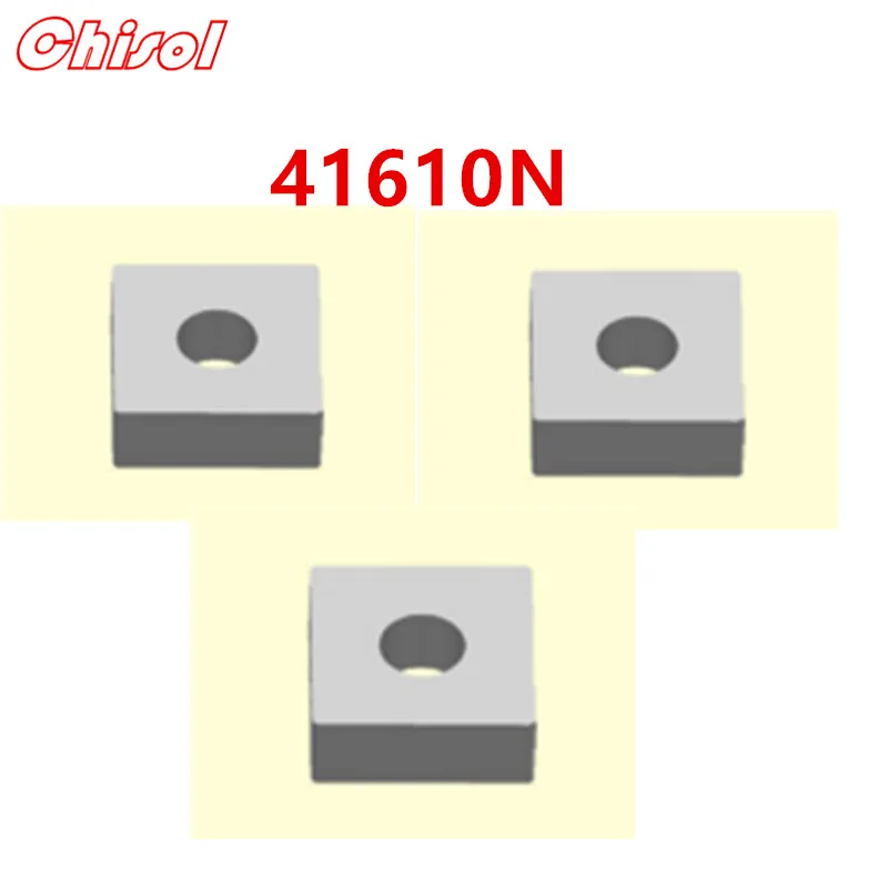 

30pcs/Box 41610N YT14 YT15 YT5 YW1 YW2 YG6 YG8 Carbide Hard Alloy Machine Clamp Rectangular Blade Cutter Milling Insert