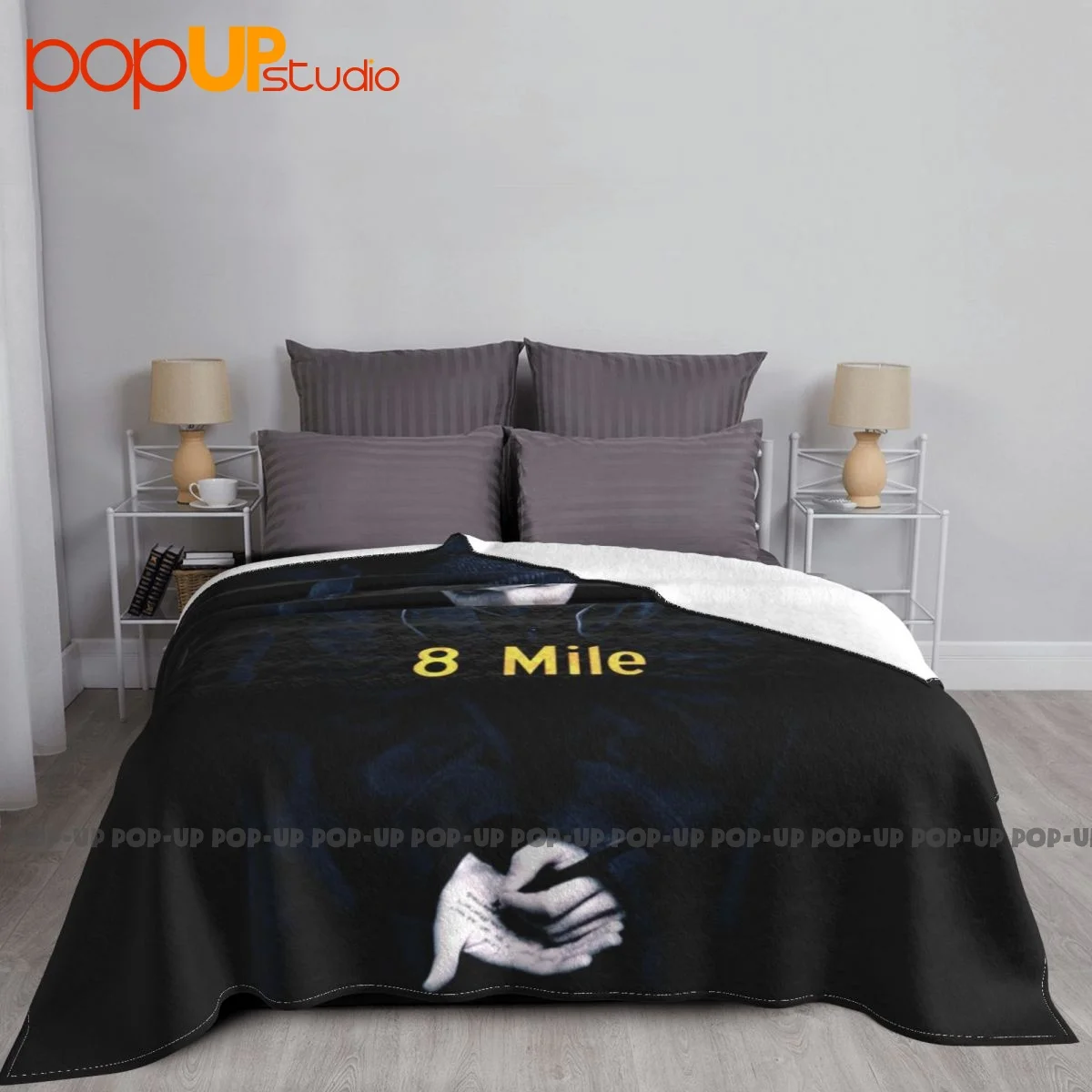 Eminem 8 Mile Movie Promo Blanket Soft Raschel On The Sofa Bedding Travel Decorative Sofa