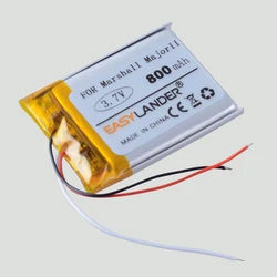 3.7V 800mAh VDL603040 SR603040a Rechargeable Lithium Li-ion Polymer Battery Lith For Marshall Major II Major III Batteries