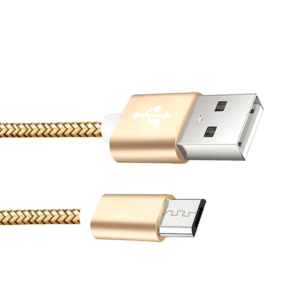 

Nylon Braided Micro Usb Fast Charging Durable Phones Extra Long Cord High Speed Sync Cable For Tablets